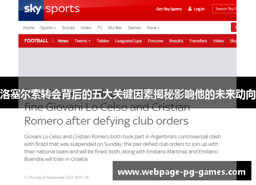 洛塞尔索转会背后的五大关键因素揭秘影响他的未来动向
