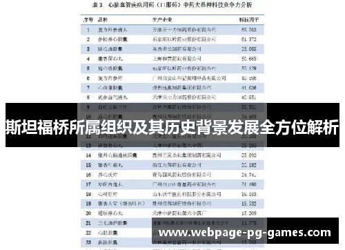 斯坦福桥所属组织及其历史背景发展全方位解析